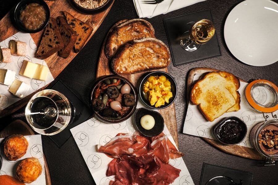 Blas Restaurant Bar Menu. Bar Menu Options from above.