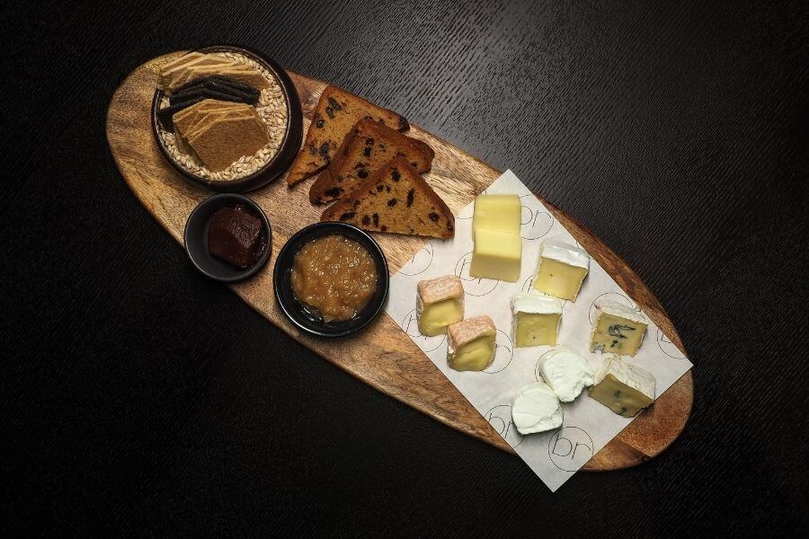 Blas Restaurant Bar Menu. Selection of Welsh Cheese