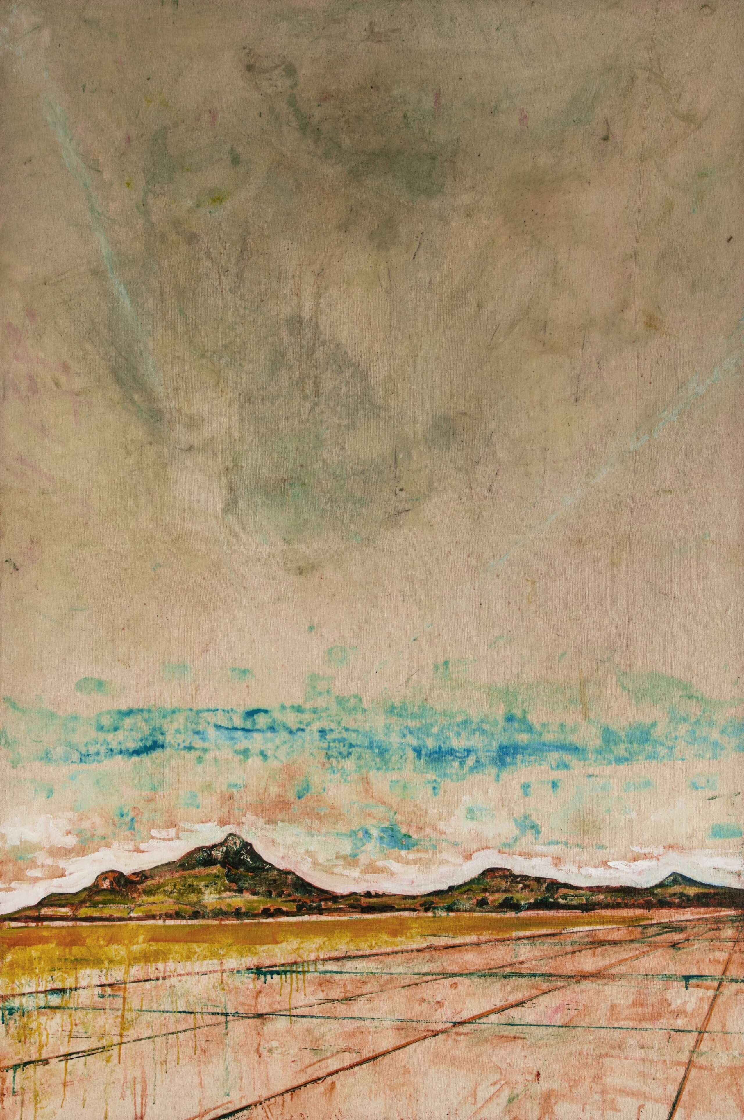 Contrails Above Bomber Runway at the Promontory of the Eight Perils <span>by Harry Adams</span>