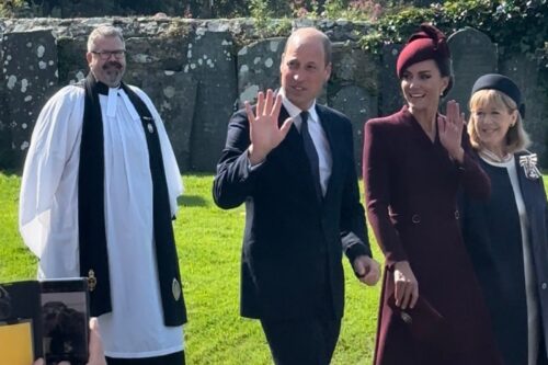 The Prince and Princess of Wales Visit St Davids Cathedral