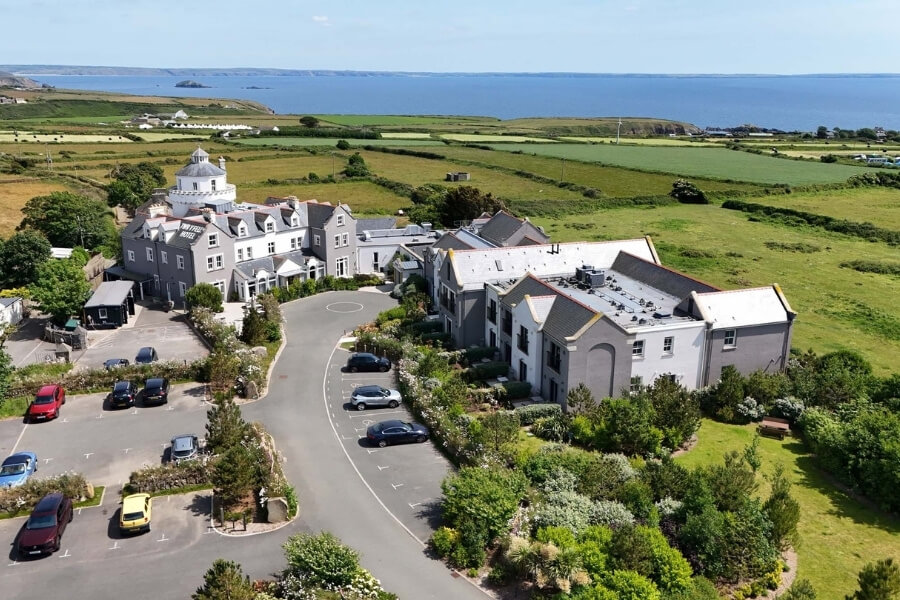 twr y felin panoramic coastal and counytyside view in St Davids, Pembrokeshire